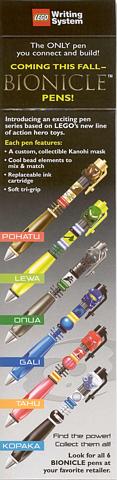 Bionicle Pen Promo
