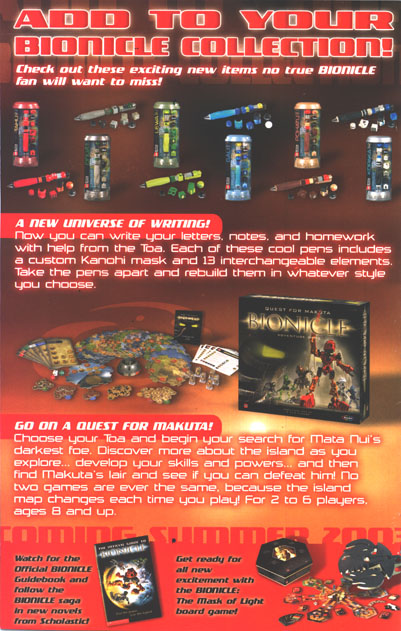 BIONICLE� #10 Back Cover