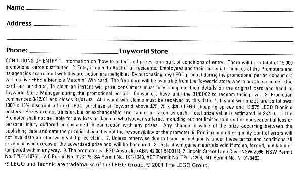 TOYWORLD Scratch-Off Back