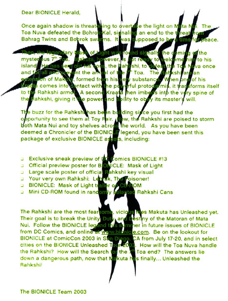 RAHKSHI Press Kit Letter