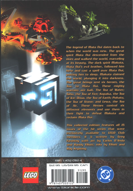 BIONICLE� Volume 1 Back