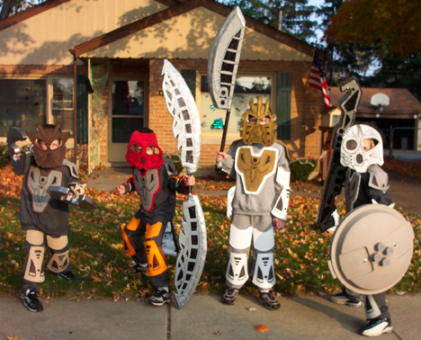 Four TOA Costumes