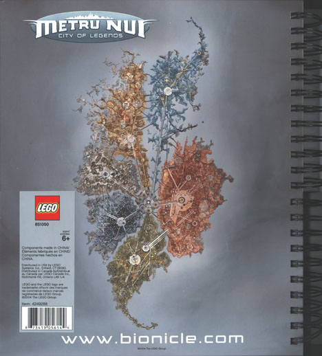 Metru Nui Notebook Back