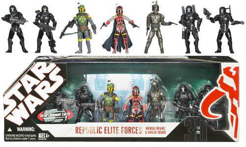 EE Exclusive Star Wars Mandalorians & Omega Squad Set