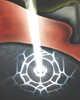 Detail of headplate from TAHNOK KAL as seen in comic #9
