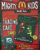 Poster promoting McDonald's Mighty Kids Meal BOHROK Cards